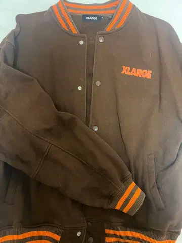 XLARGE 바시티 자켓 M 사이즈 브라운