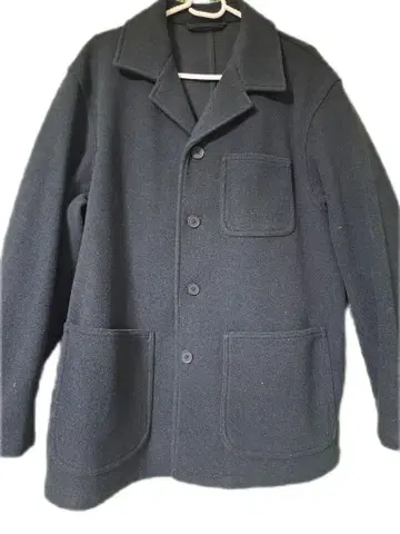 GU 더플 코트 네이비 울 100%