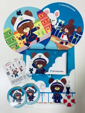 곰돌이 학교 통장 케이스 클리어 파일 외