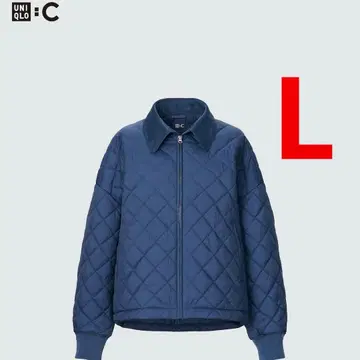 유니클로C 퍼프테크 블루종 UNIQLO UNIQLOC L 사이즈