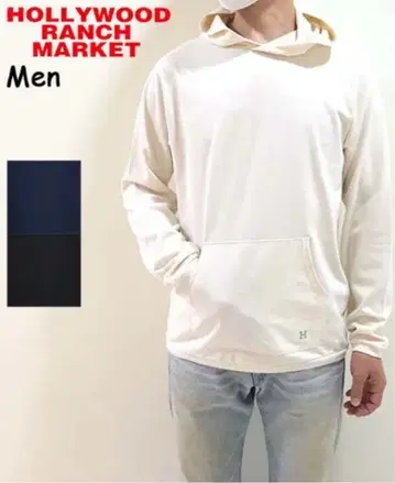 HRM H 자수 내로우 리브 후드티