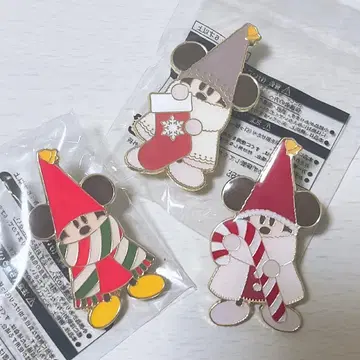 디즈니 크리스마스 릴린린 정글 카니발 경품 배지 세트