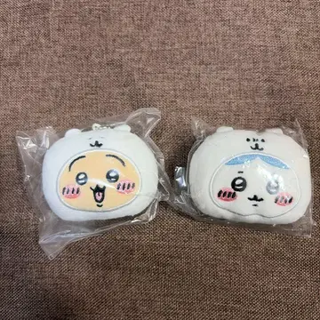 새상품 하치와레 토끼 나가노 마켓 방울 들어간 얼굴 마스코트