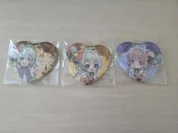 키즈나 아카리 유즈키 유카리 마루이 콜라보 캔뱃지
