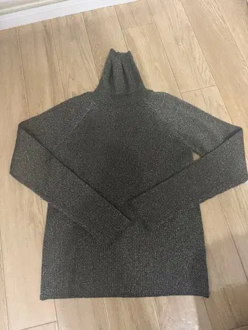 Chez toi 라메 니트 미사용 카키 라메