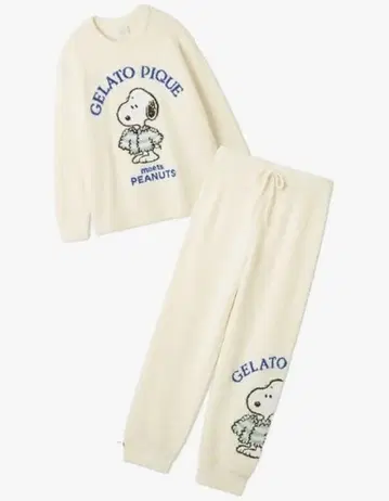 [새상품급] GELATO PIQUE 스누피 룸웨어 세트