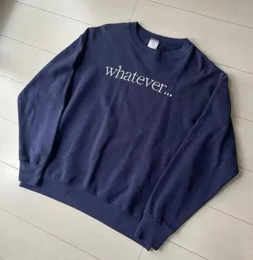 90s whatever - 맨투맨 네이비 XL