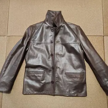 Haruf 브라운 가죽 자켓