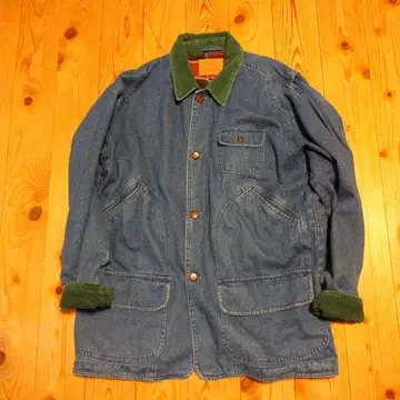 커버올 헌팅 자켓 데님 자켓 워크 자켓