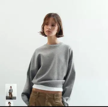 최종 가격 인하! [새상품급] ZARA 무지 니트 스웨트 셔츠