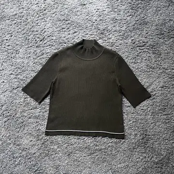 FOXEY NY 42 올리브 어셈블리 리브 니트