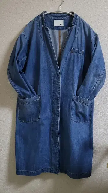 AOS 데님 롱 자켓