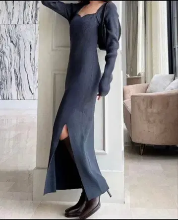 RESEXXY 하트넥 리브 원피스