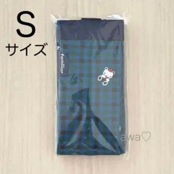 새상품 파밀리아 에코백 파랑 체크