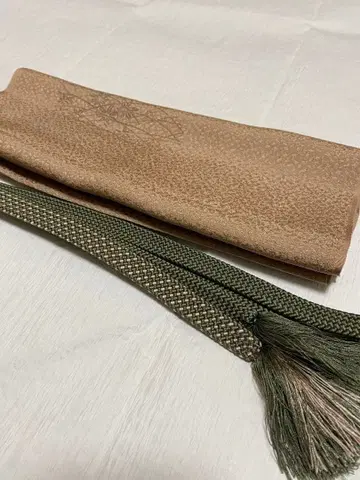 순수 실크 오비 장식 천 허리띠 세트2