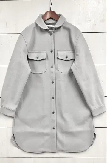 새상품 크로커다일 둥근 카라 셔츠 코트