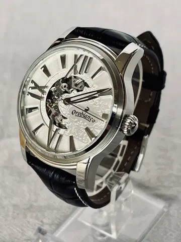 [ 새상품급 ] 오로비안코 자동 와인딩 손목시계 오라클라시카 실버/블랙