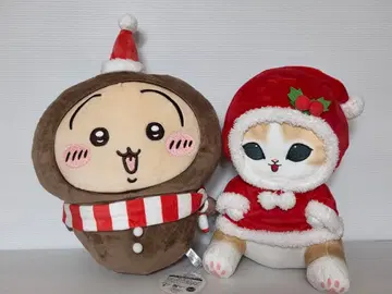 크리스마스 봉제 인형 세트 mofusand 치이카와 (먼작귀) 산타클로스