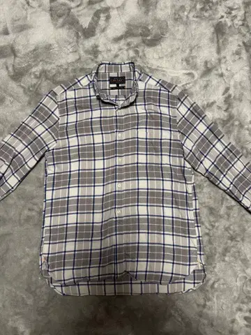 BEAMS PLUS 체크 무늬 플란넬 버튼 다운 셔츠 L