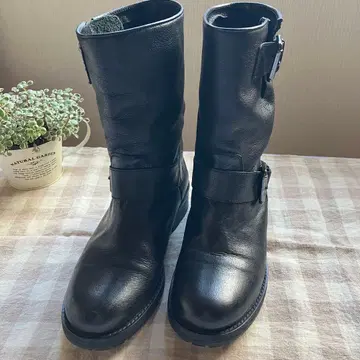 FABIO RUSCONI 엔지니어 부츠 블랙