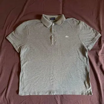 LACOSTE 그레이 피케 셔츠 사이즈 5