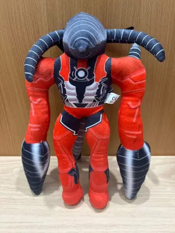 로봇풍 봉제 인형 빨간색과 블랙 약 30cm