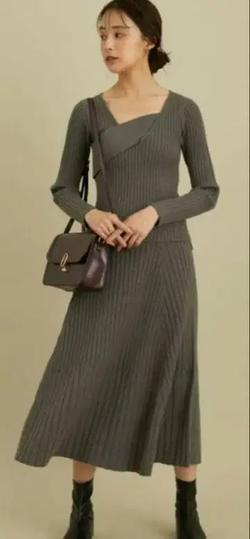 vis 니트 스커트