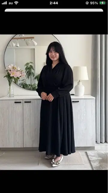 Jours+ Aphrodite 원피스 블랙 3L