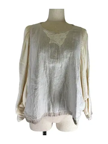 1108 Ryohei Tsukamoto 레이스 장식 포함 베이지 상의