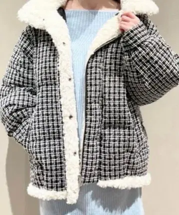 SNIDEL 스나이델 트위드 다운