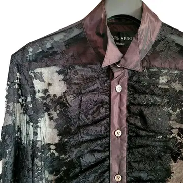 share spirit 레이스 드레스 셔츠 긴팔