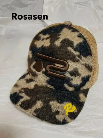 ROSASEN 골프 캡 겨울 카모플라주 패턴 새상품 ROSASEN