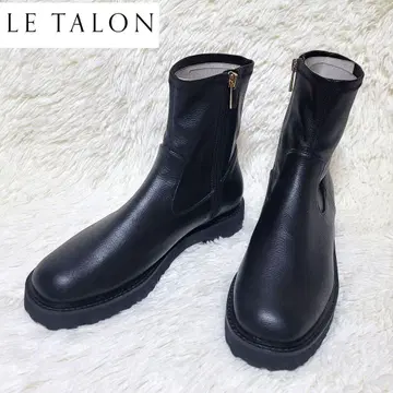 컨디션 최상 LE TALON 트랙 밑창 숏부츠 사이드 지퍼