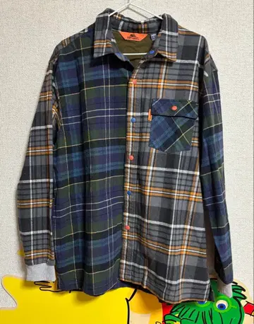 KRIFF MAYR 체크 무늬 긴팔 플란넬 셔츠