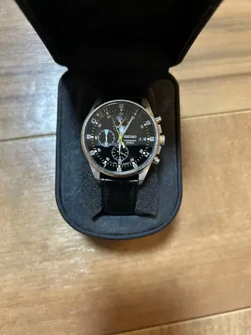 세이코 SEIKO 손목시계 쿼츠 SNDC89P2 가죽 교체용 벨트 포함