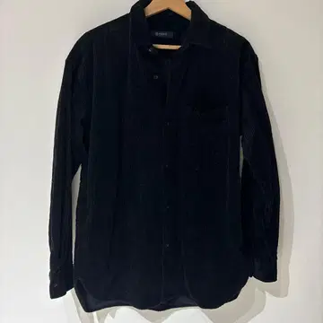 nano 블랙 코듀로이 셔츠