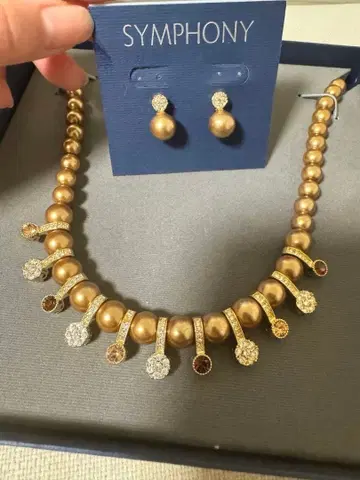 SYMPHONY 방콕 구매 미사용 새상품 목걸이 & 귀걸이 레어 수입