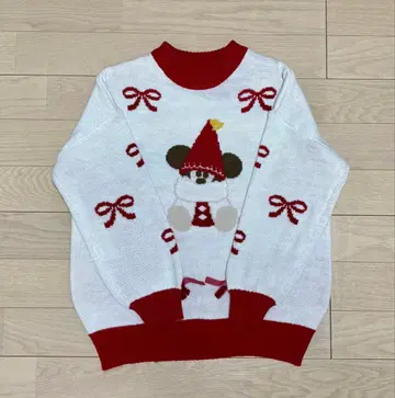 [ 택 포함 새상품 ] 디즈니 크리스마스2025 스웨터 리루리루