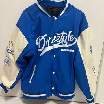 Dalton 바시티 자켓 파랑/화이트