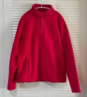 L.L.BEAN 엘엘빈 플리스 스냅 빨간색