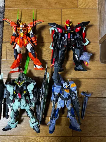 4체 세트 완성품 건담 프라모델