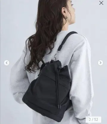 발수 포켓 드로스트 백 [그린 라벨 릴랙싱] 블랙