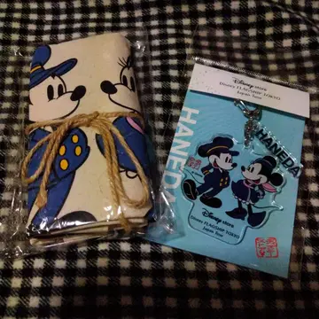 미개봉 새상품 디즈니 스토어 하네다 미키 미니 토트백 & 키링