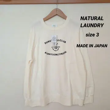 NATURAL LAUNDRY 미니 쭈리 도넛 프린트 래글런 풀오버