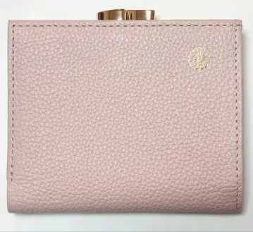 얇은 핑크색 접이식 가죽 지갑