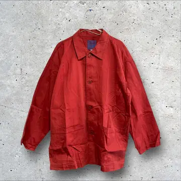 [ 당일 발송 ] 커버올 빨간색 데님 F 사이즈 남성용 아메카지 빈티지