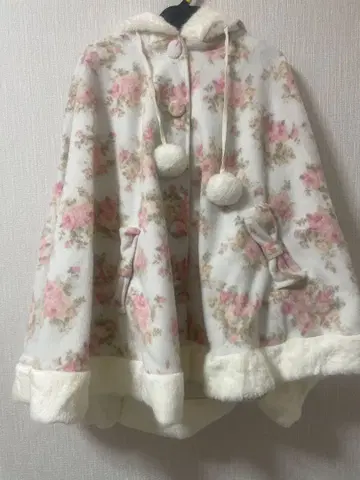 [ 미사용품 ] 리즈리사 LIZLISA 플라워 프린트 판초