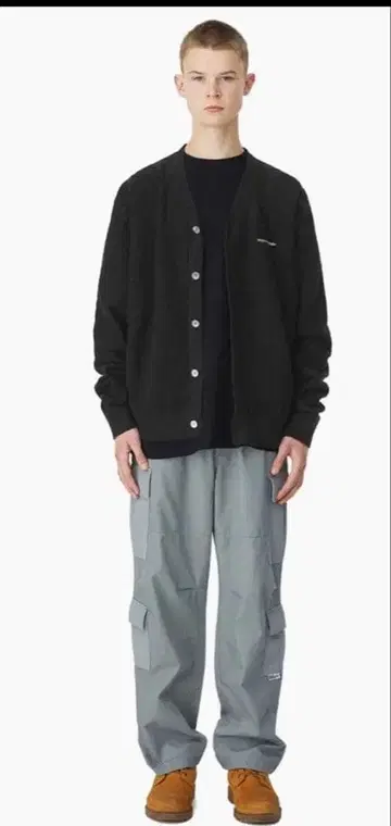 thisisneverthat cardigan black L