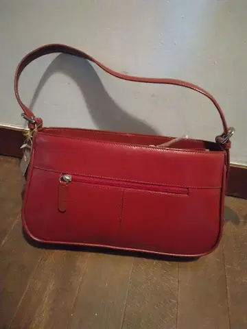 빨간색 가죽 백 미사용 새상품