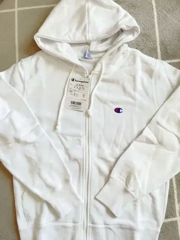 새상품 Champion 후드티 화이트 남성용 챔피온 풀 집업